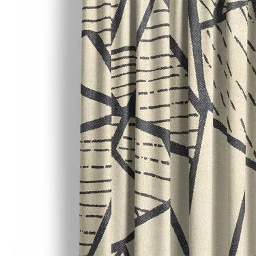 Harlan Ivory & Black Mockup Curtain Detail
