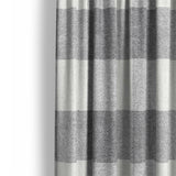 Buffalo Plaid Light Grey Mockup Curtain Detail