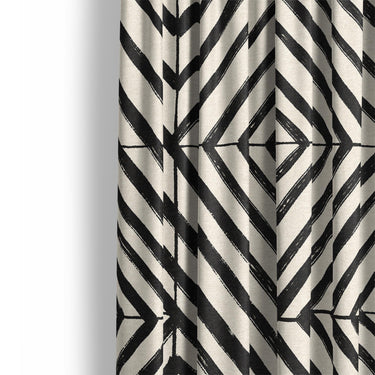 Ludwig Black & Ivory Mockup Curtain Detail