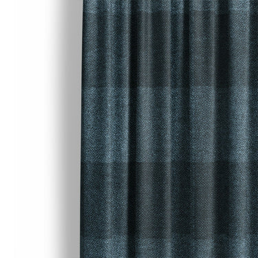 Buffalo Plaid Dark Navy Mockup Curtain Detail