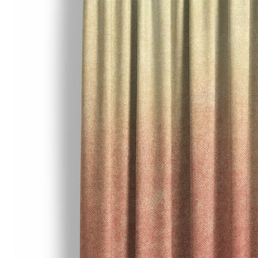 Kieran Watercolor Peach Ombre Mockup Curtain Detail