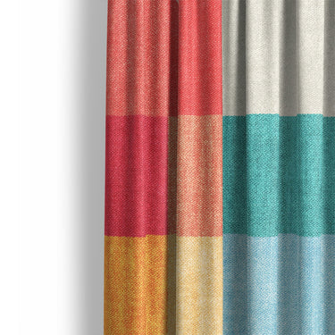Polyphony Multicolor Vibrant Mockup Curtain Detail