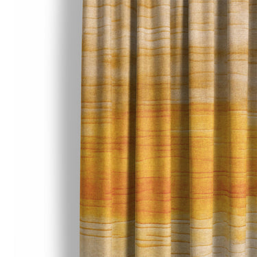 Ruidoso Brown & Orange Mockup Curtain Detail