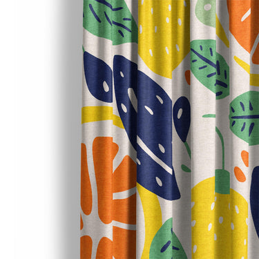 Pamplemousse and Bay Leaf Mockup Curtain Detail