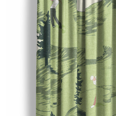 Out on the Links Mockup Curtain Detail