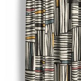 Atticus Multicolor Crosshatch Mockup Curtain Detail