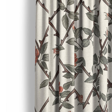 Rose Lattice Mockup Curtain Detail