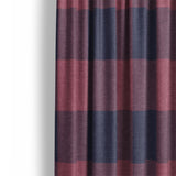 Buffalo Plaid Maroon & Navy Mockup Curtain Detail