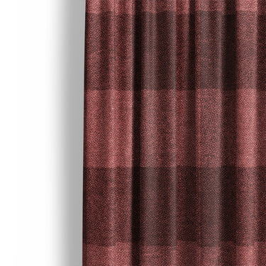 Buffalo Plaid Deep Red Mockup Curtain Detail