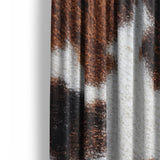 Cowhide Print Mockup Curtain Detail