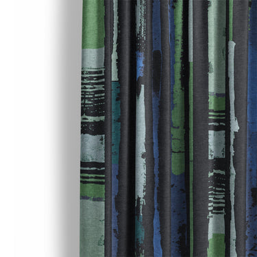 Ojai Blue & Green Mockup Curtain Detail