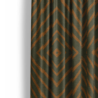Terlingua Olive & Terracotta Mockup Curtain Detail