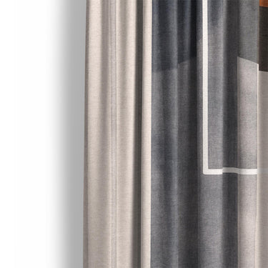Gordian Navy & Orange Mockup Curtain Detail