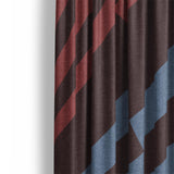 Prisma Maroon & Sky Mockup Curtain Detail