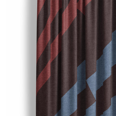 Prisma Maroon & Sky Mockup Curtain Detail