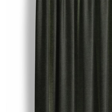 Felix Bleach Dye Olive Green Mockup Curtain Detail