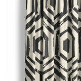 Torrance Black & Ivory Mockup Curtain Detail