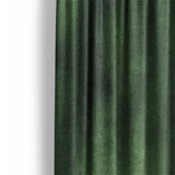 Andromeda Watercolor Navy & Kelly Green Mockup Curtain Detail