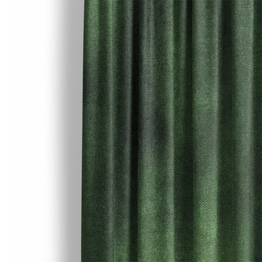 Andromeda Watercolor Navy & Kelly Green Mockup Curtain Detail