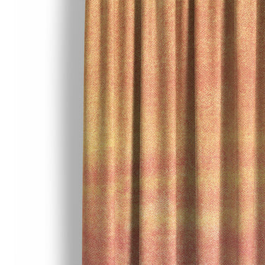 Imogen Watercolor Orange & Purple Ombre Mockup Curtain Detail