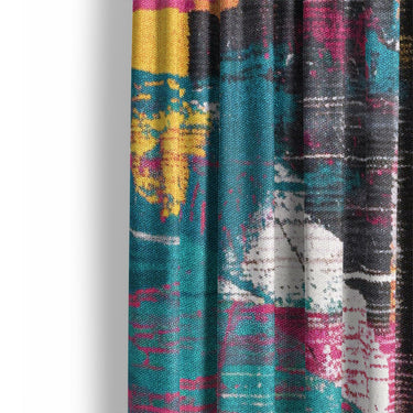 Xanther Multicolor Mockup Curtain Detail