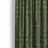 Terra Olive Green Mockup Curtain Detail