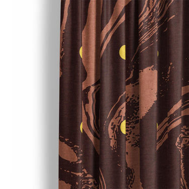 Acid Burn Clay & Yellow Mockup Curtain Detail