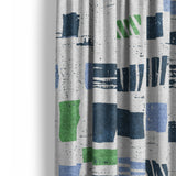 Milo Blue & Green Mockup Curtain Detail