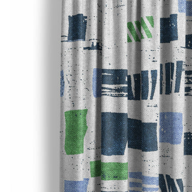 Milo Blue & Green Mockup Curtain Detail