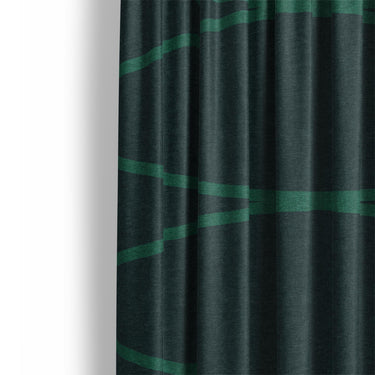 Kepler Navy & Teal Mockup Curtain Detail