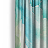 Zephyr Watercolor Emerald Mockup Curtain Detail