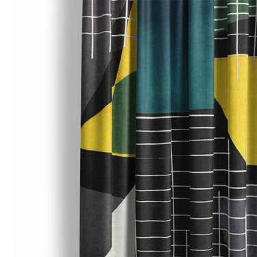 Djuna Black Multicolor Mockup Curtain Detail