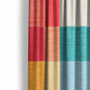 Polyphony Multicolor Vibrant Mockup Curtain Detail