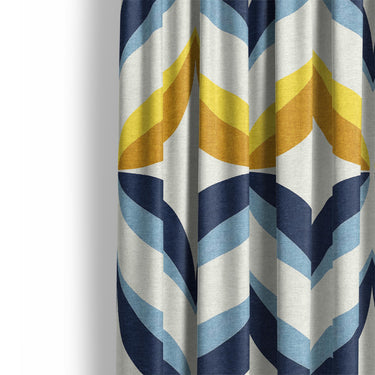 Jasper Blue & Gold Mockup Curtain Detail