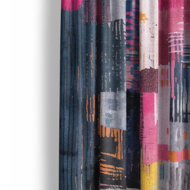 Heidi Blue & Purple Mockup Curtain Detail