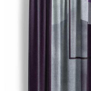 Gordian Dark Purple Mockup Curtain Detail