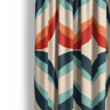 Jasper Blue & Red Mockup Curtain Detail