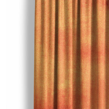 Ophelia Watercolor Fire Orange Balayage Mockup Curtain Detail