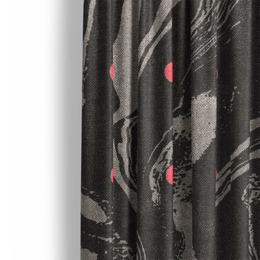 Acid Burn Greige & Infrared Mockup Curtain Detail