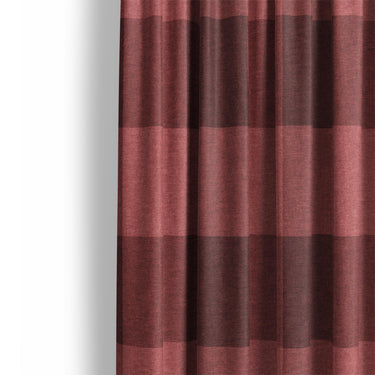Buffalo Plaid Deep Red Mockup Curtain Detail