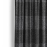 Buffalo Plaid Charcoal Black Mockup Curtain Detail