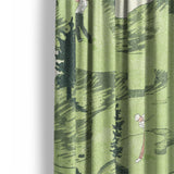 Out on the Links Mockup Curtain Detail