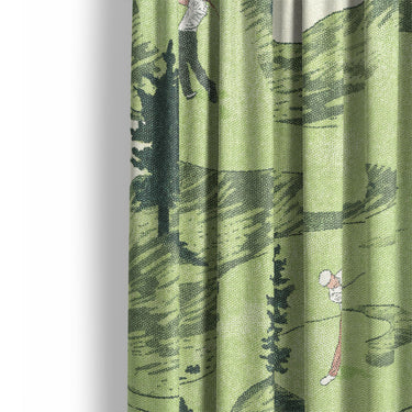 Out on the Links Mockup Curtain Detail