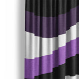 Sinuous Purple Monochrome Mockup Curtain Detail