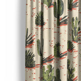 Desert Cacti Mockup Curtain Detail