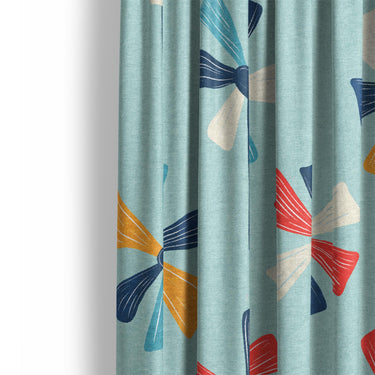 Breezy Pinwheels Mockup Curtain Detail