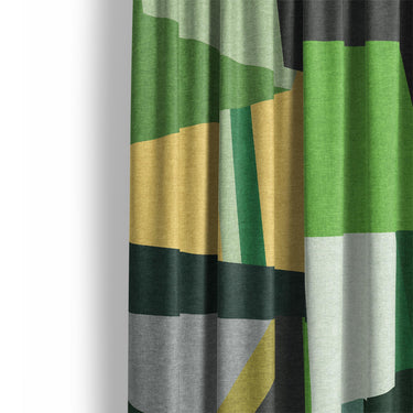 Baxter Green & Yellow Mockup Curtain Detail