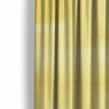 Jacinda Watercolor Yellow Ombre Mockup Curtain Detail