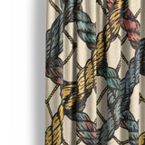 Naval Rope Multicolor Mockup Curtain Detail