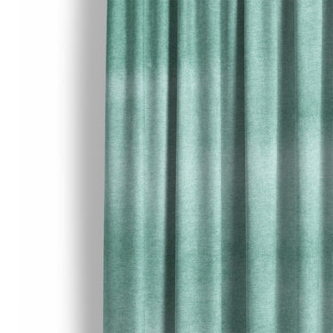 Jacinda Watercolor Teal Ombre Mockup Curtain Detail
